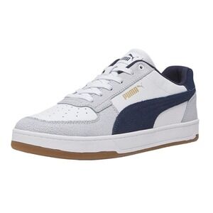 Puma Caven 2.0 Fractured Lace Up‎ Sneakers Casual Shoes Mens Sz 8 White Blue NEW